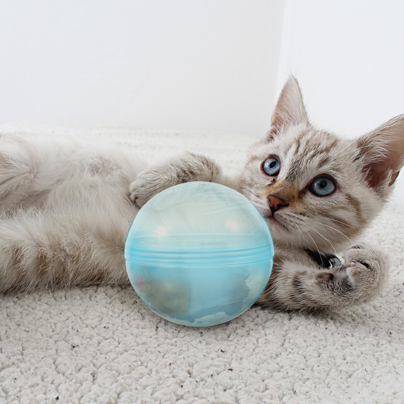 ibasenice Juguete De Pelota para Correr para Gatos Juguetes De Pelota Rodante para Hámster Pelota para Hámster Motorizada Universal Juguetes para Caminar para Gatos