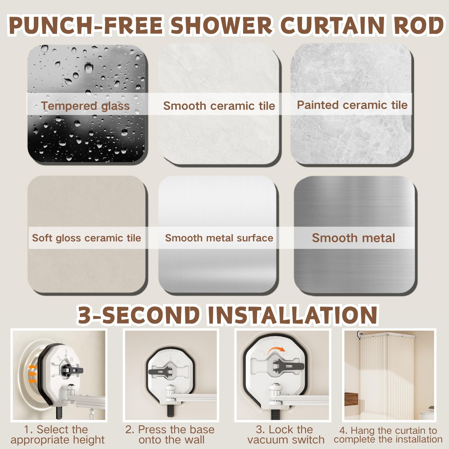 Tringle À Rideau De Douche Pliable, Barre De Douche Extensible, sans Perçage, Tringle Douche Angle Reglable Salle De Bain, Baignoire, Magasin De Vêtements, Vestiaires(70cm)