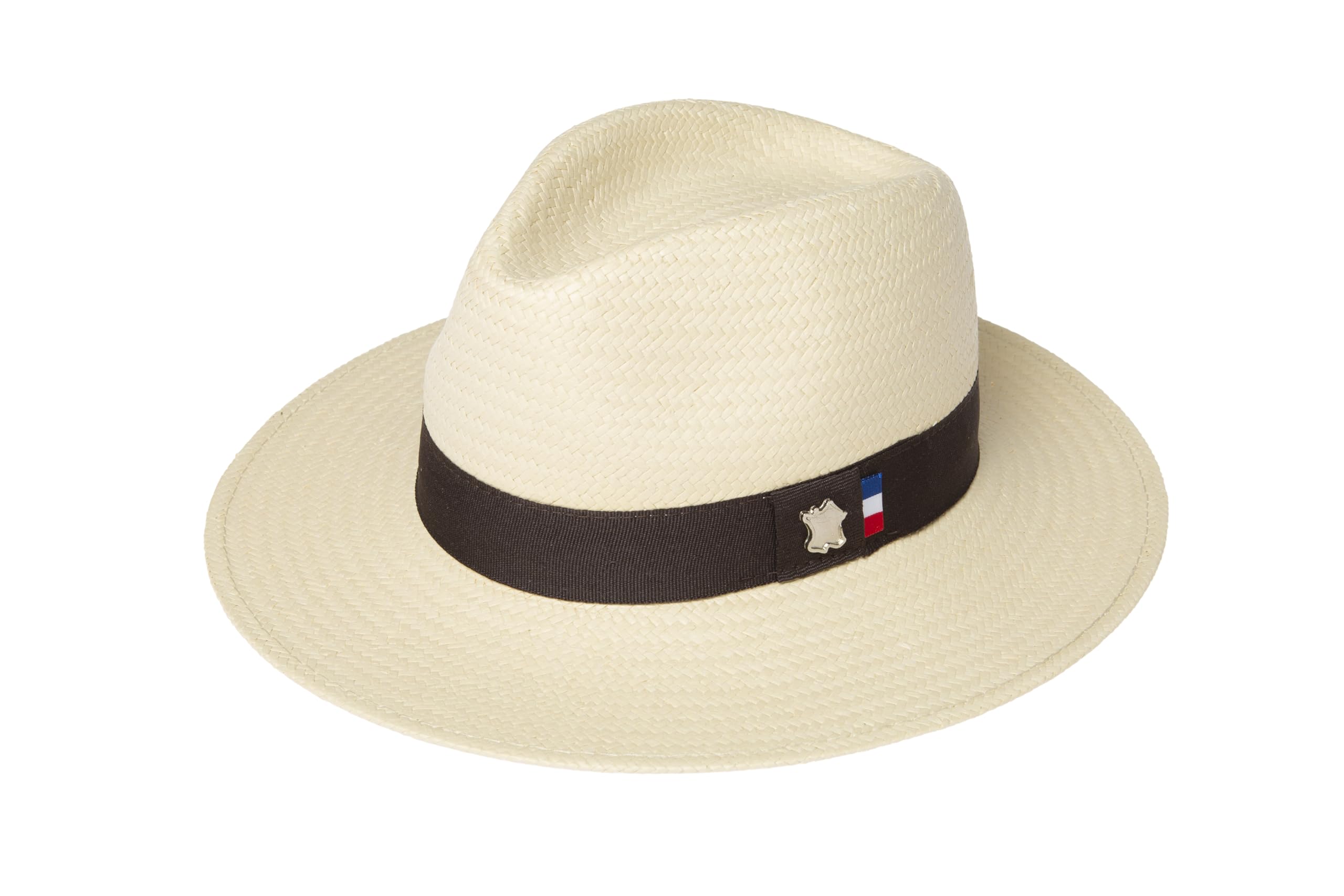 Patriia Chapeau avec Drapeau français. Fabrication entièrement Artisanale, réalisée à la Main. Chapeau pour Homme. Chapeau pour Femme.