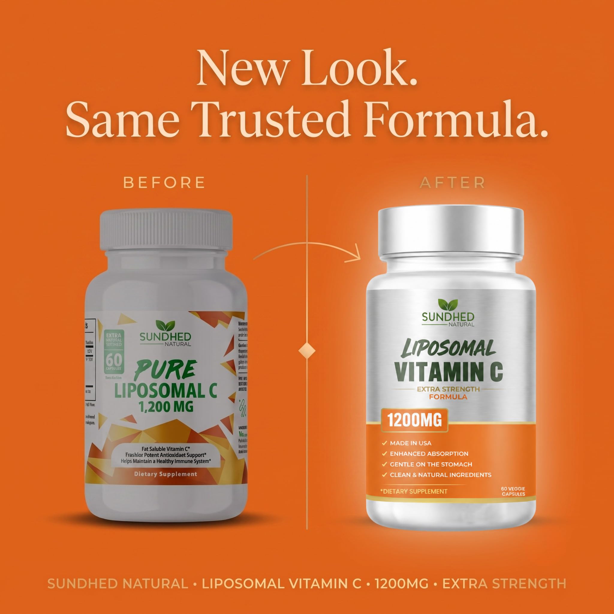 Pure Liposomal Vitamin C - 1200mg Immune System & Collagen Health Booster, Helps Anti Aging Skin Vitamins, Sodium Ascorbate, Sunflower Lecithin, Lypo Spheric - 60 Capsules — Amazon image 10