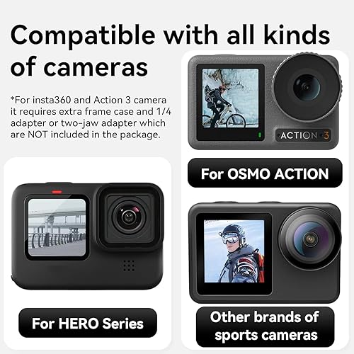 Miniatura 6 de Soporte de casco para GoPro, correa de barbilla para motocicleta con extensión con gancho en J, accesorios de montaje para Go Pro Max Hero 13 12 11