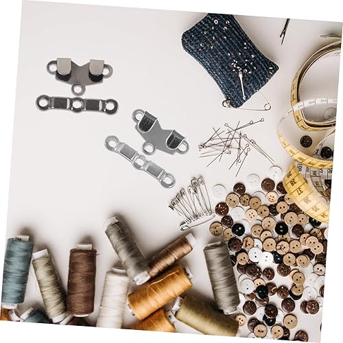 Miniatura 4 de COHEALI 20 pares de accesorios de ropa, cierre de costura, broches de costura, ganchos y ojos para coser pantalones, gancho, accesorios de costura,
