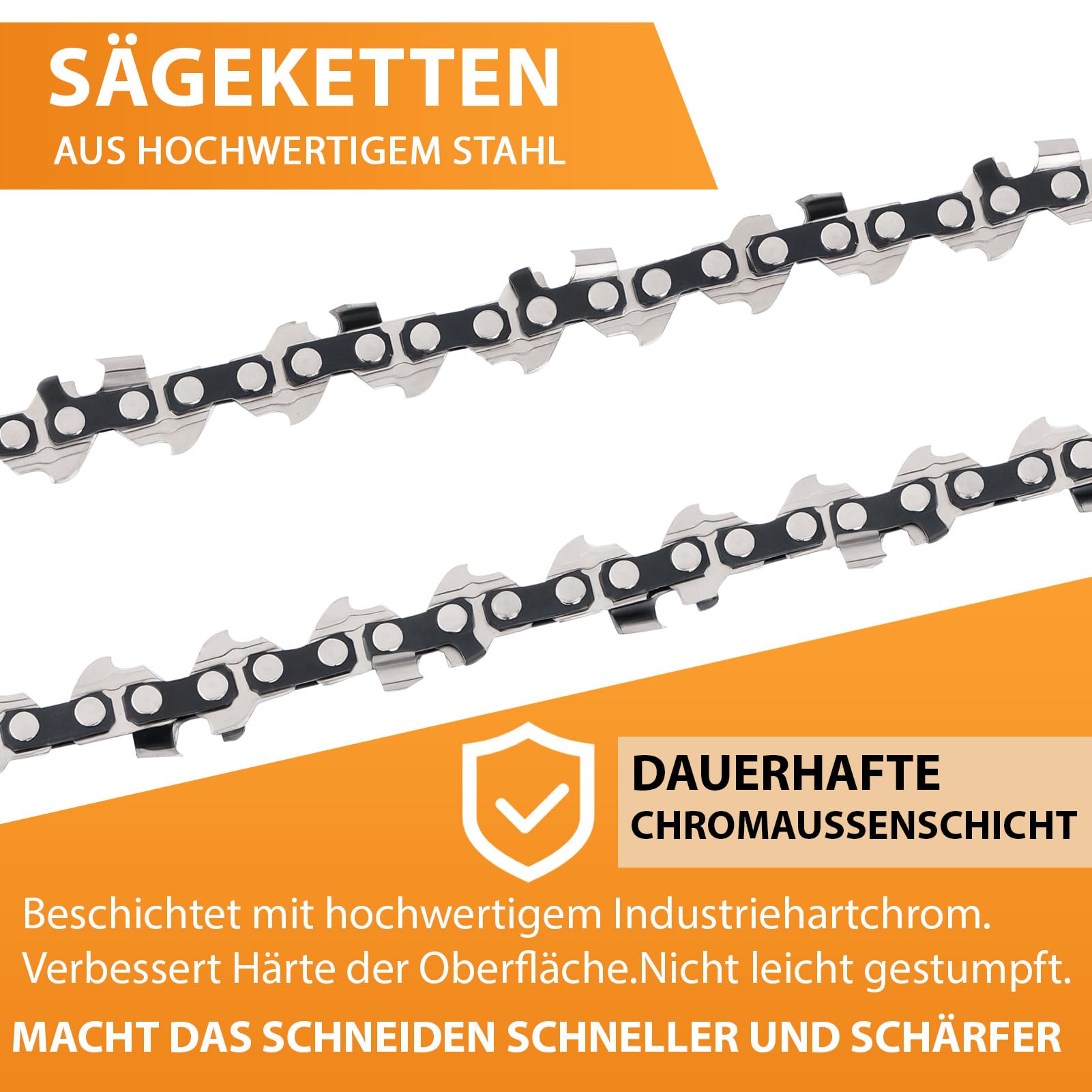 4 cadenas de sierra de 30 cm, 1/4 pulgadas, 1,1 mm, 64 eslabones motrices, cadena de motosierra compatible con motosierras Stihl 3670 000 0064 MSA 160 ms, MSA 60, MSA 70, MSA 120, MSA 140, MSA