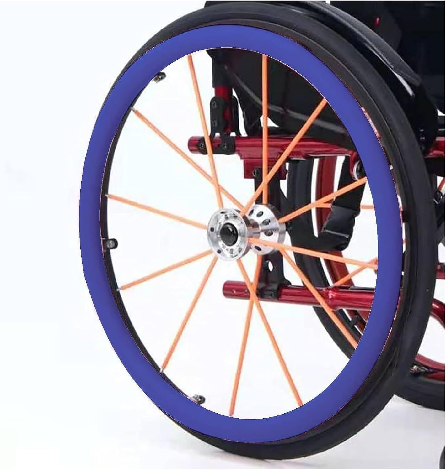 Fundas para aro de Empuje de Silla de Ruedas, Funda para Silla de Ruedas, Funda para Empuje Manual, Fundas para aro de Empuje de Silla de Ruedas (B-24 Pulgadas)