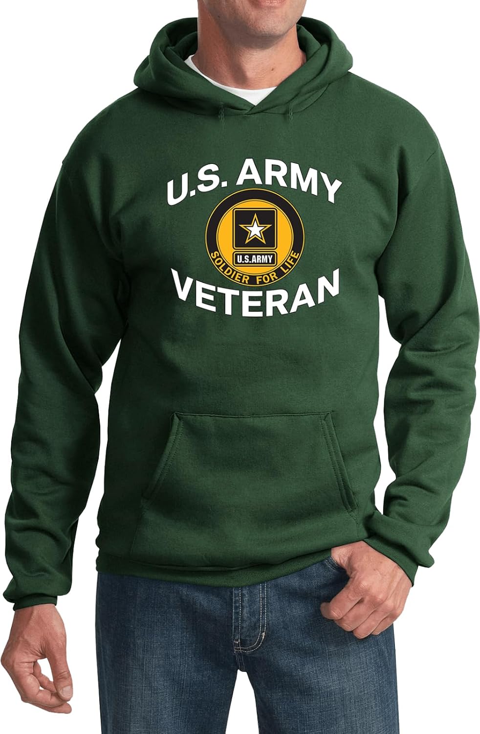 US Army Veteran Soldier for Life Pullover Hoodie