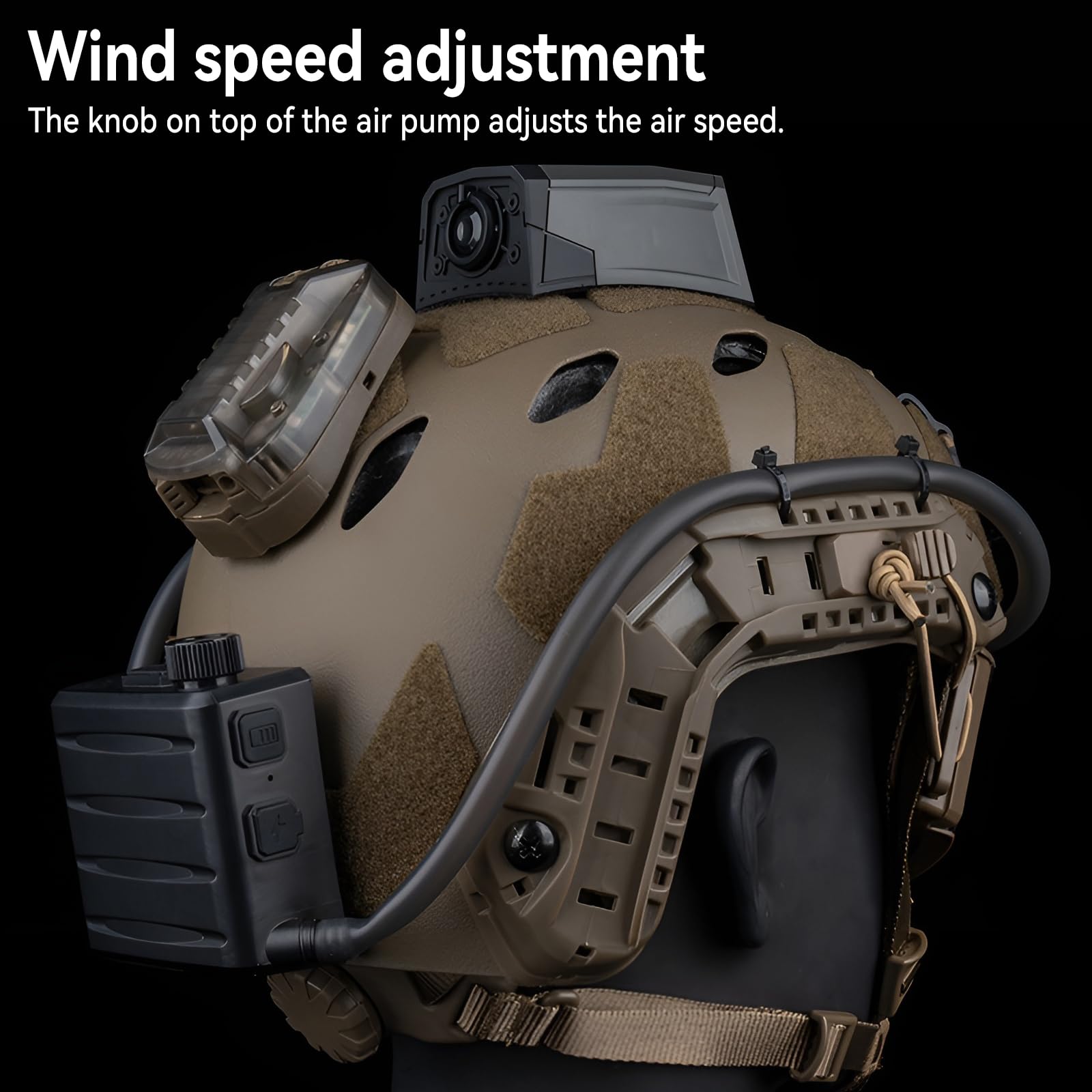 Ventilador antivaho para gafas con perilla ajustable, ajuste de velocidad del viento con cable USB, máscara de botón turbo, lentes de refrigeración, desempañador para la mayoría de cascos, cascos de