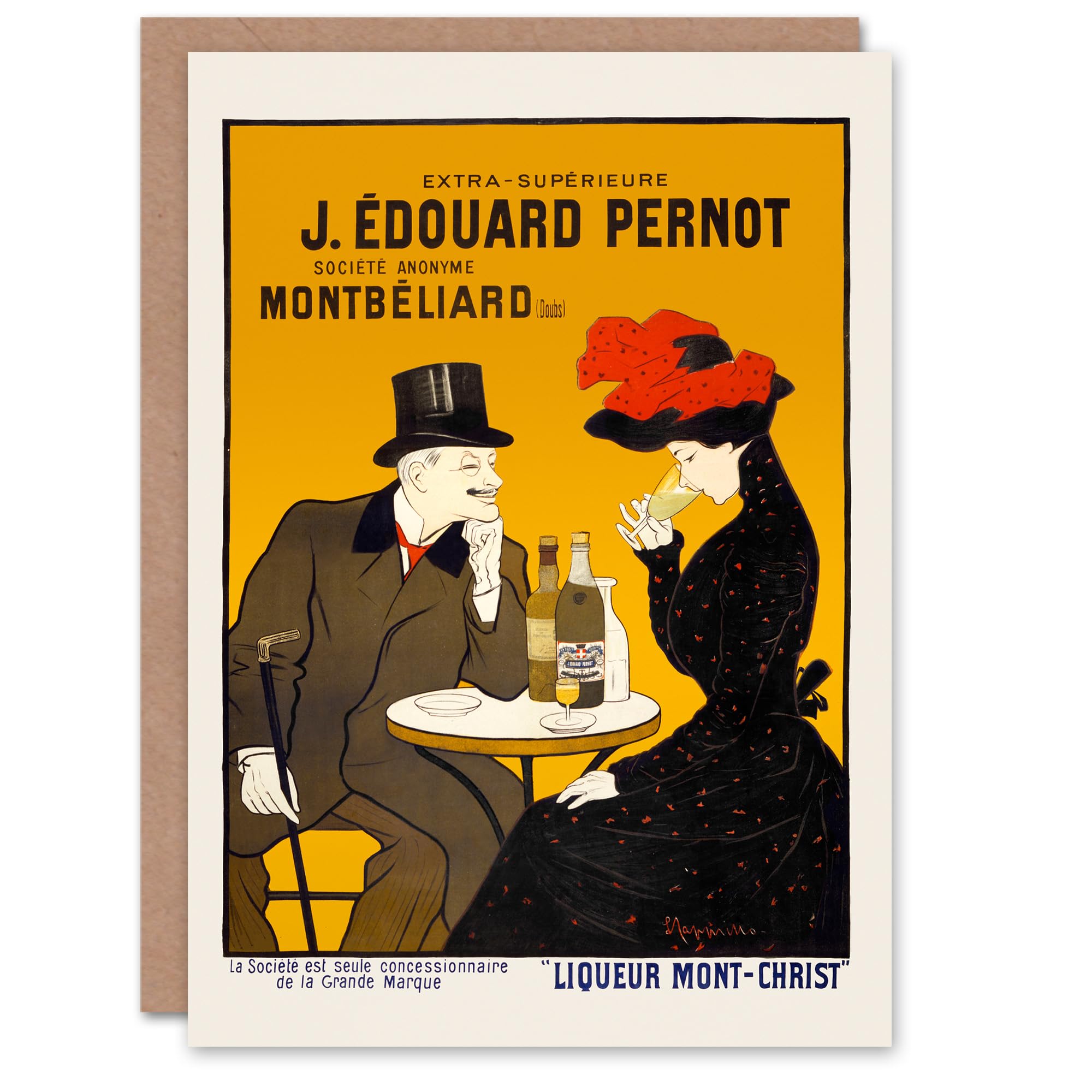 Artery8 Leonetto Cappiello Art Card Liqueur Mont Christ Vintage Advert