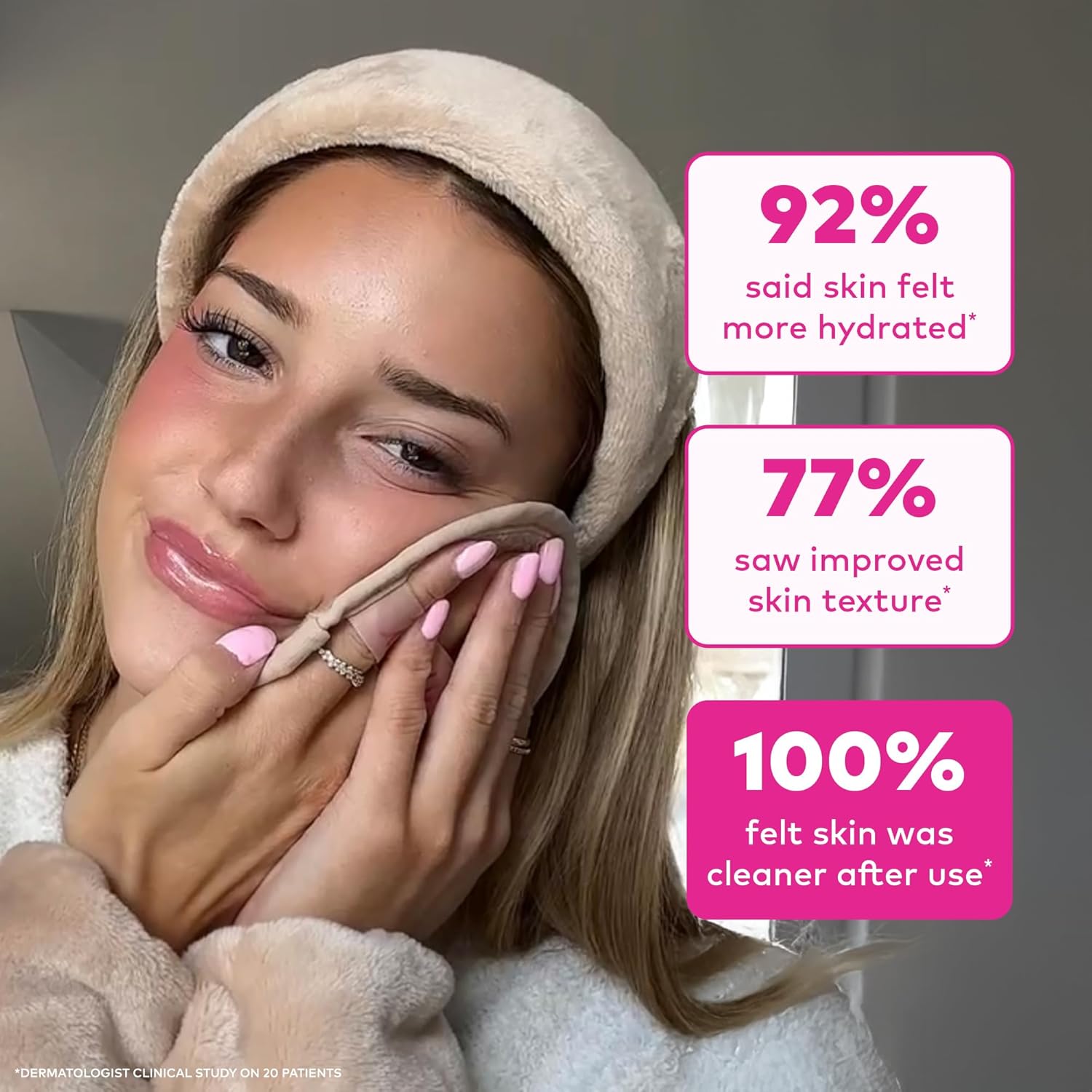 7-Day Set, Erase All Makeup with Just Water, Including Waterproof Mascara, Eyeliner, Foundation, Lipstick, Sunscreen, and More! 7ct - Image 5