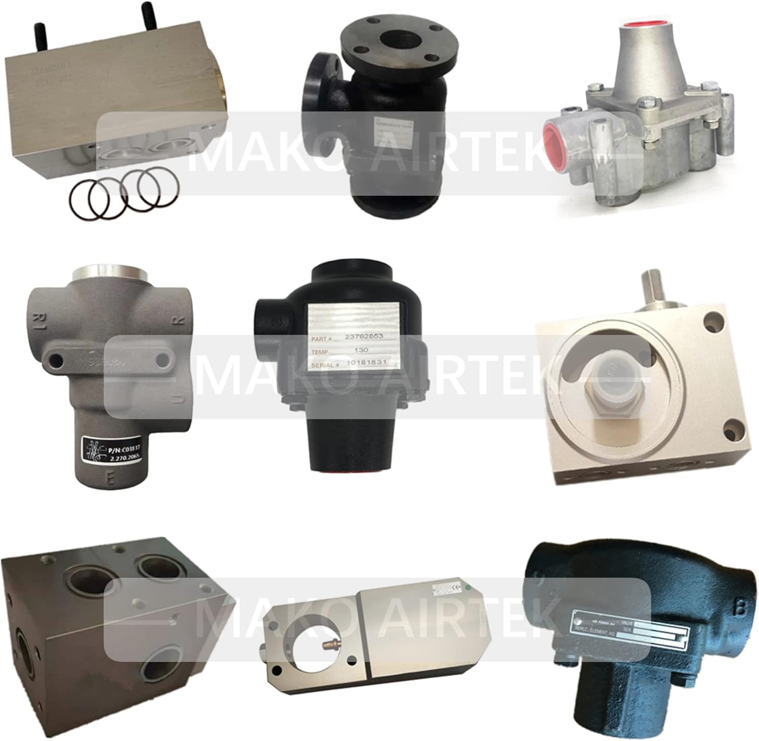 MAKO AIRTEKコネクター Ingersoll Randエアコンプレッサー(95939351)に適合