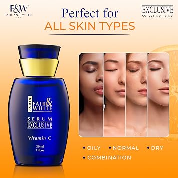 Fair & White Exclusive, Vitamin C Serum 30 ml / 1 fl oz Skin Brightening Serum