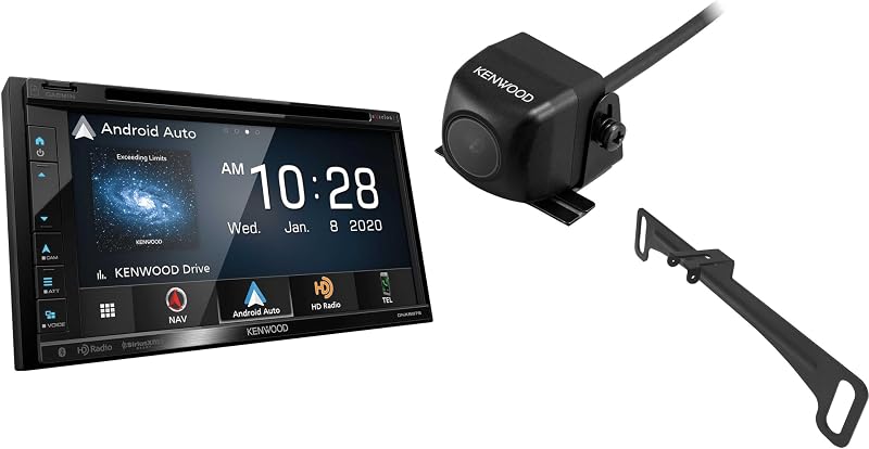 Kenwood Excelon DNX697S 6.8" Clear Resistive Touch Panel Navigation DVD Receiver with Bluetooth & HD Radio | Garmin Navigation | Plus KENWOOD CMOS-230LP Universal Backup Camera