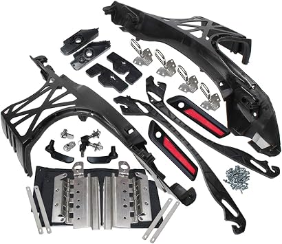 Saddlebag Hardware Kit Locks & Keys Saddlebag Hardware Latch Set Compatible with Harley Touring Models 2014-2024,Road King Street Glide Electra Glide Matte Black Latch Covers