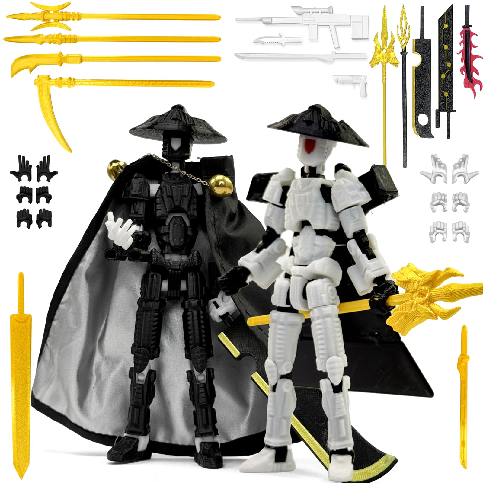 Amazon.com: T13 3D Printed Action Robot Toys – 2PCS Multi-Jointed