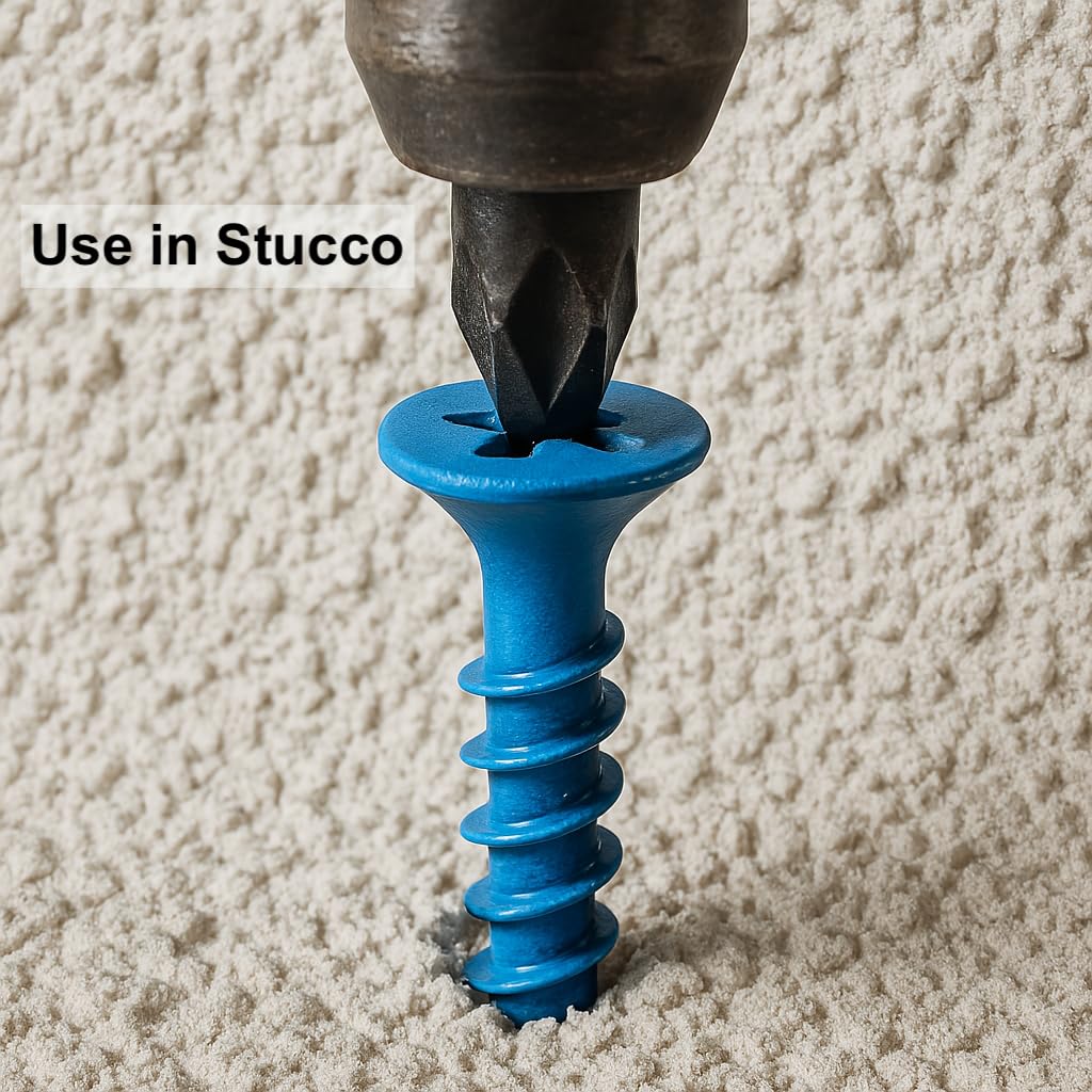 100 Qty 1/4" x 2-3/4" Flat Head Phillips Diamond Tip Concrete Screws to Anchor Masonry, Block & Brick (BCP495)