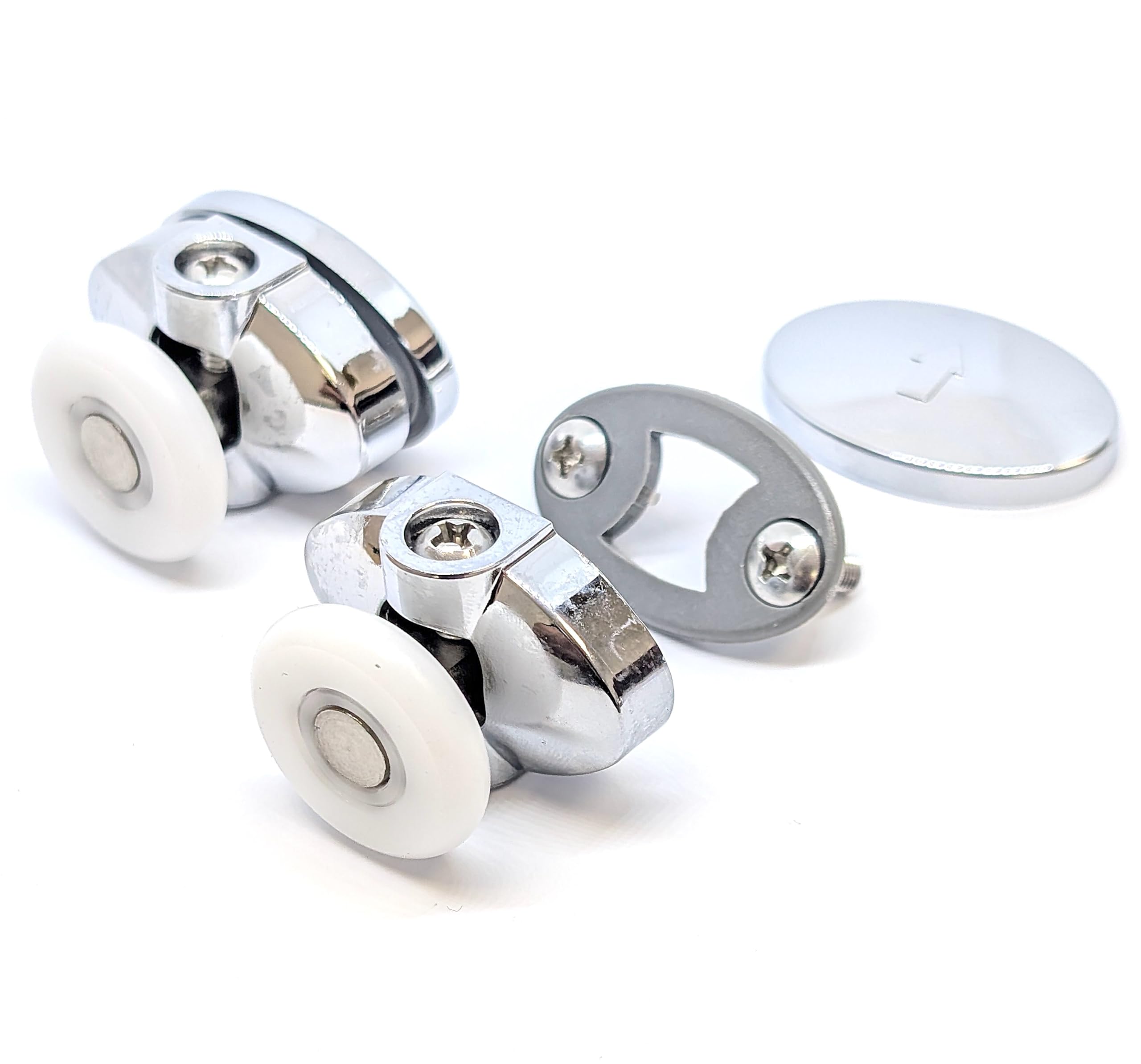 2 x Single Top Shower Door Rollers/Runners 25mm Wheel Diameter L077-1