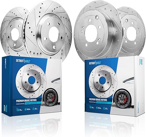 Miniatura 34 de Detroit Axle - Rotores de freno delanteros prémium de 13.97 pulgadas para Shelby GT500 2007-2012 - [3/21/2010-2012 Ford Mustang con frenos Brembo]