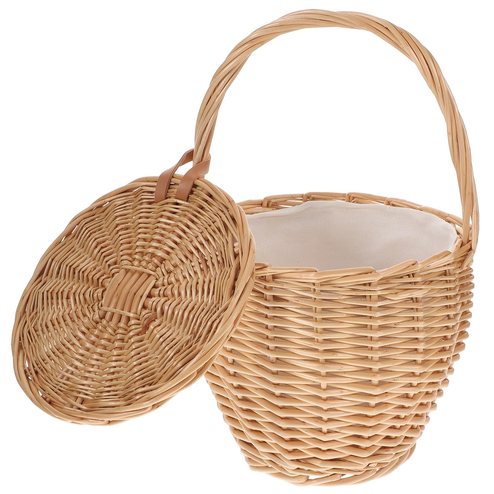 Borsa a Mano Intrecciata in Rattan e Vimini, Borsa da Viaggio Estiva Multifunzionale Tracolla, Accessorio Coordinato per Donne, Adatta per Spesa e Uso Quotidiano Colore Casuale