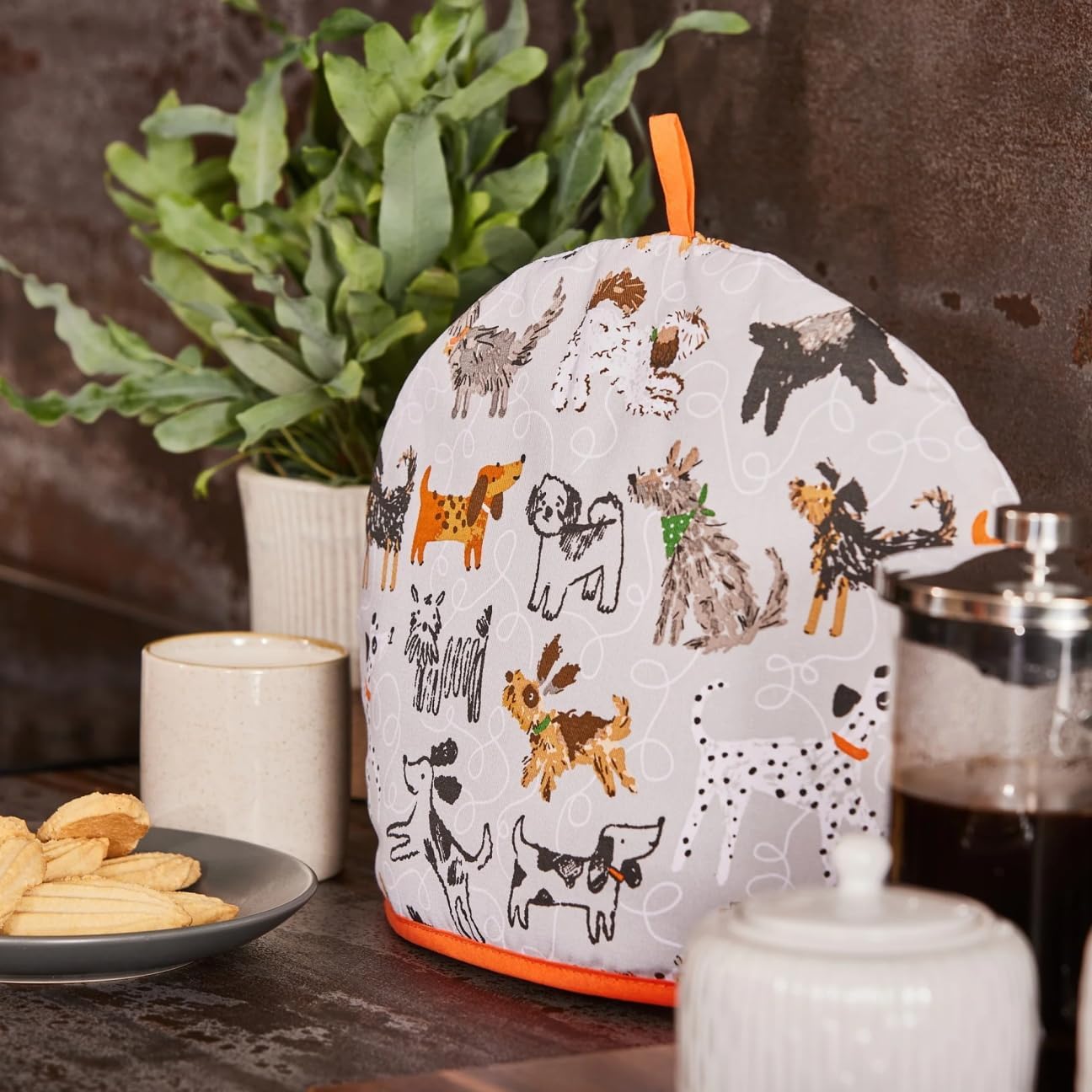 Ulster Weavers, Dog Days, Cosy-Vibrant Kitchen Accessory, 100% Cotton, Warming & Insulating, Machine Washable-Perfect for a Traditional English High Tea Experience, Grey, One Size
