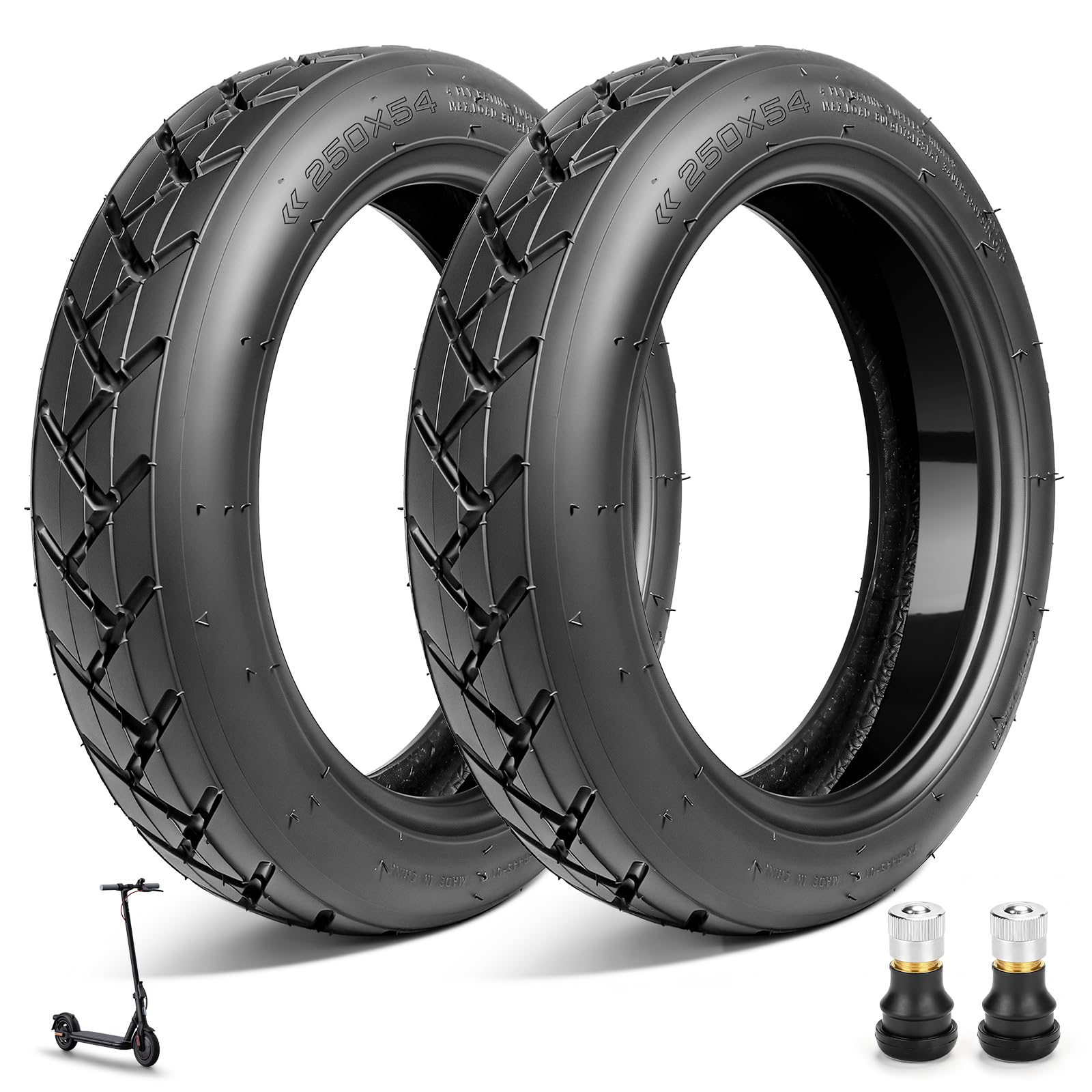 Pneu Auto-Réparateur 250x54 Pour Scooter Électrique Xiaomi Mi4 Lite/Pro 10 x 2.125 - Tubeless Pour Ninebot F20 F25 F30 F40, 10 Pouces Avant/Arrière