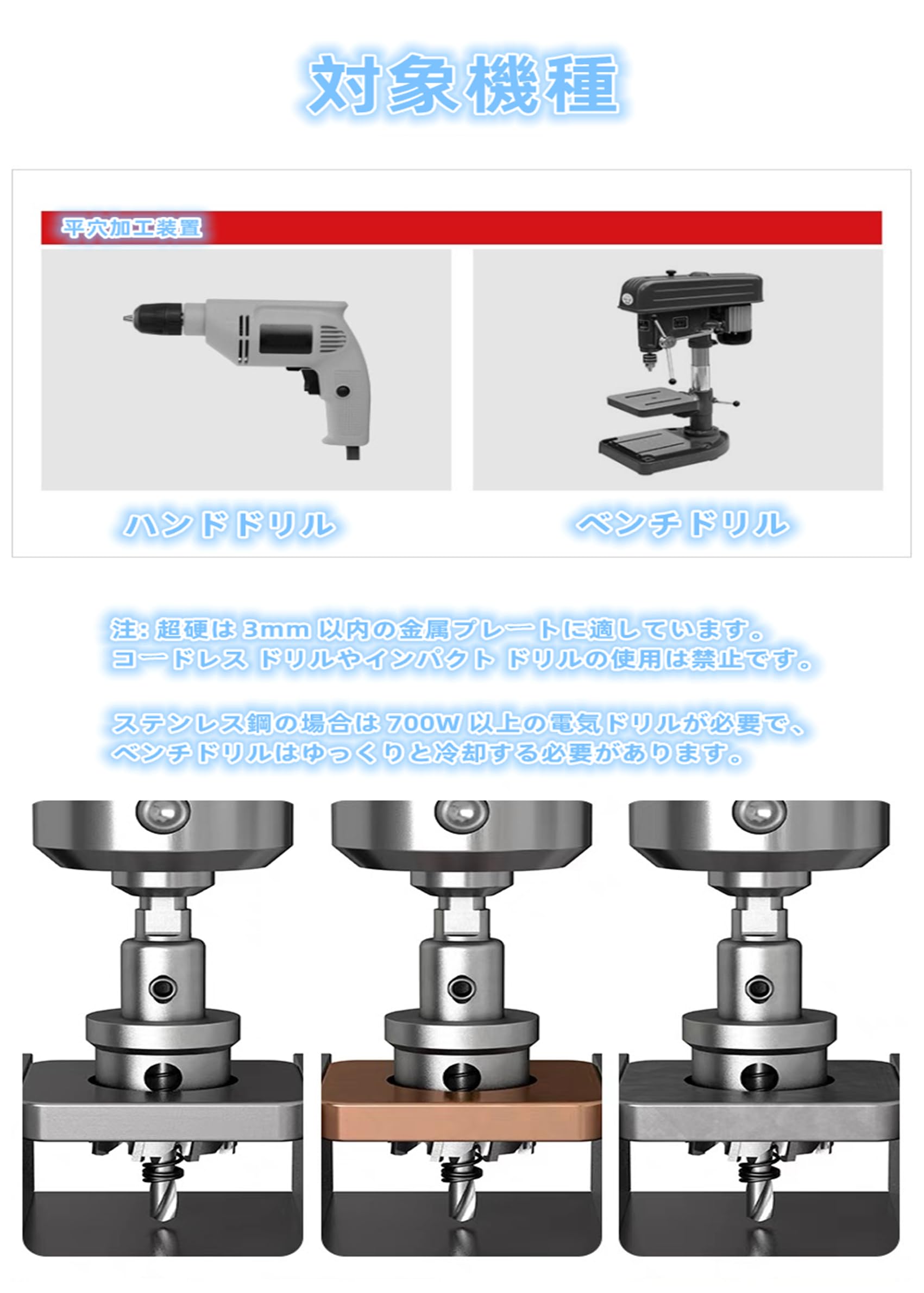 Amazon.co.jp: インパクトドライバー用 超硬 ステンレス ホールソー 