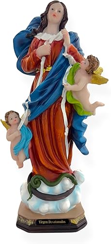 Gigi's Classy Kids 12" Inch Virgen Desatanudos Imagen Estatua Virgen María Untier Undoer of Knots Estatua