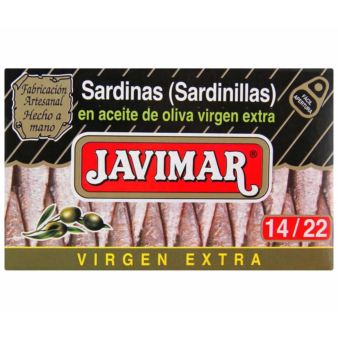 JAVIMAR Sardinen in nativem Olivenöl extra, Dose 120 g. 9er-Pack