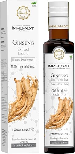 Panax - Suplemento líquido de ginseng de 8.5 onzas, energía y apoyo inmunológico, fórmula pura y potente