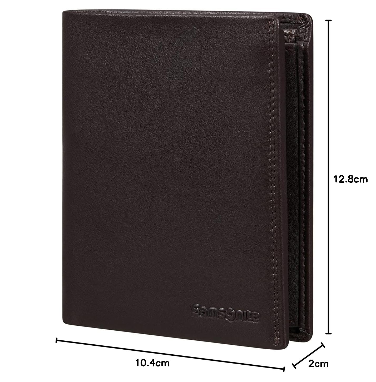 Samsonite Attack 2 SLG - Portfel, 12,8 cm, Brown (Ebony Brown)