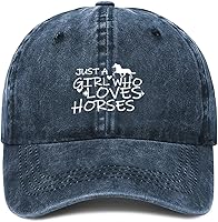 Vista 9 de Just Girl Who Loves Horse - Gorra de béisbol para mujer, ajustable, de moda, de algodón