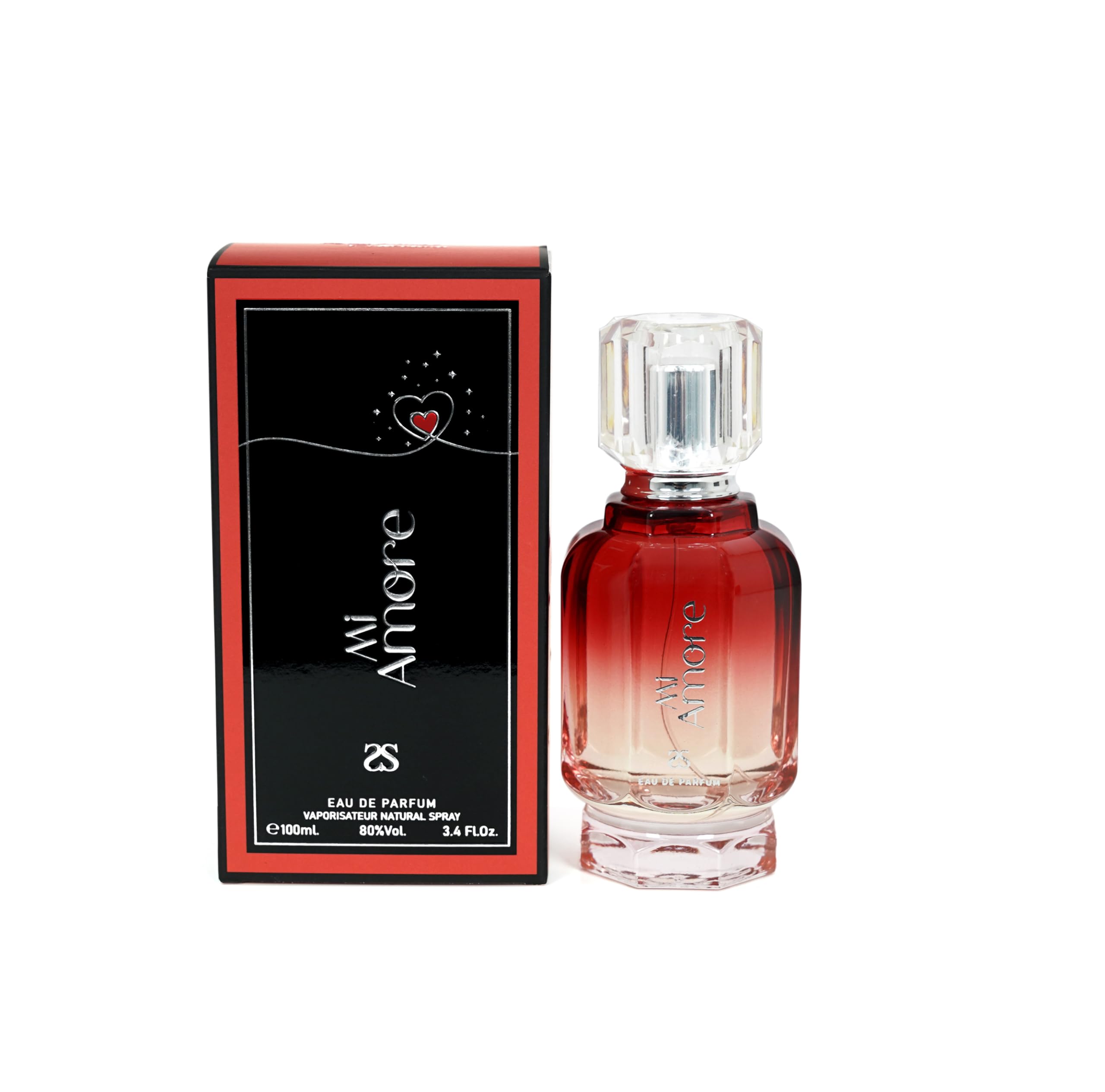 Mi Amore by symphony Eau De Parfum, 100ml 3.4oz, Inspired by Valen-no Born in Roma, Luxury Perfume for Women, Eternal Romance, Long Lasting Fruity Floral Fragrance