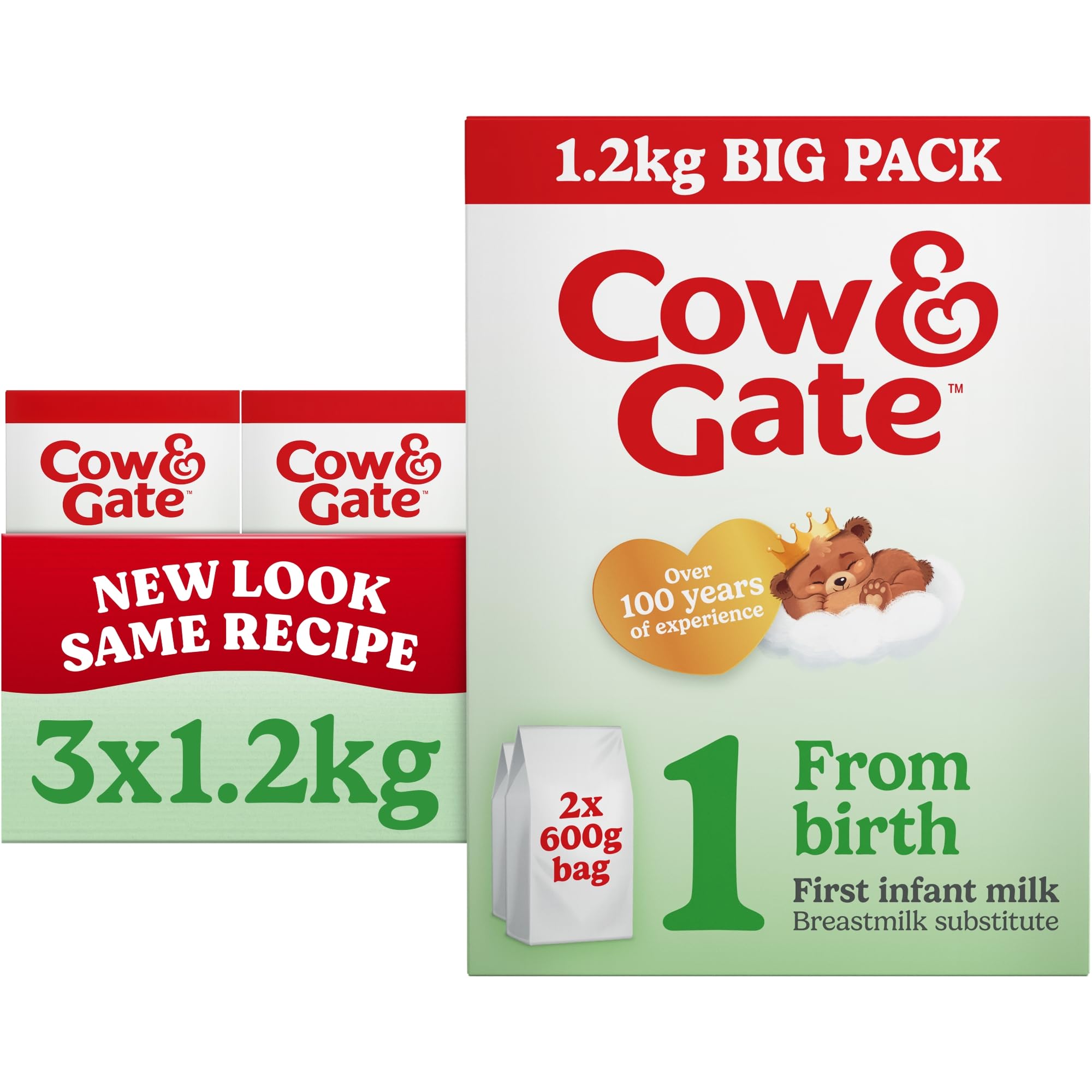 1 First Infant Baby Milk Powder Formula, from Birth, 4.16 kg (Pack of 3)