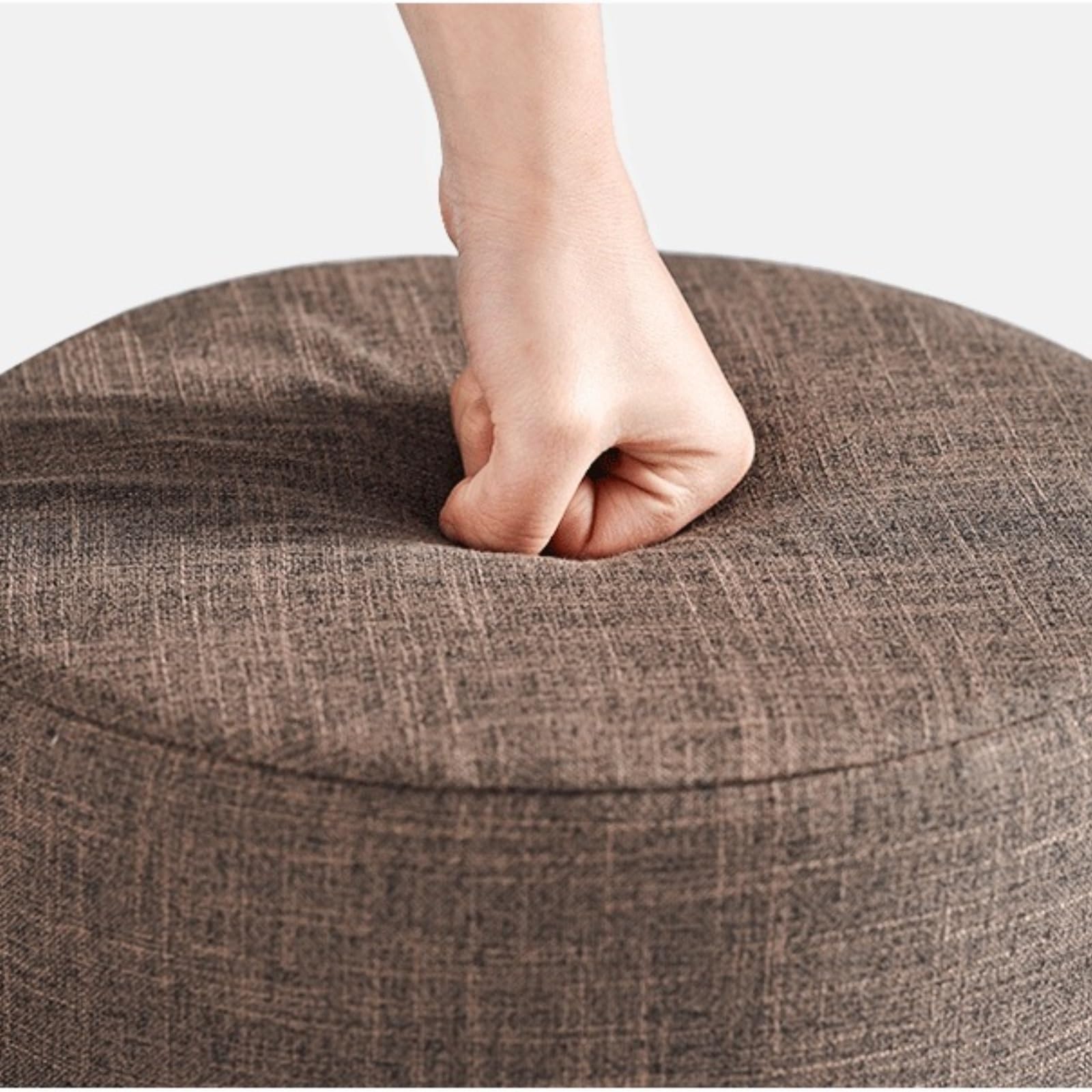 Ottomana Salón Reposapiés Moderno Y Sencillo De Algodón Lino con Arcoíris Funda Extraíble Lavable Asiento Extra(Multi-Colored,28x35cm)