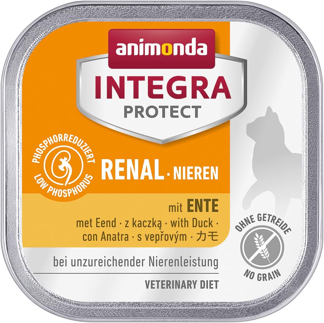 Nieren (Renal) cat, wet food for chronic renal insufficiency, with duck, 16 x 100g