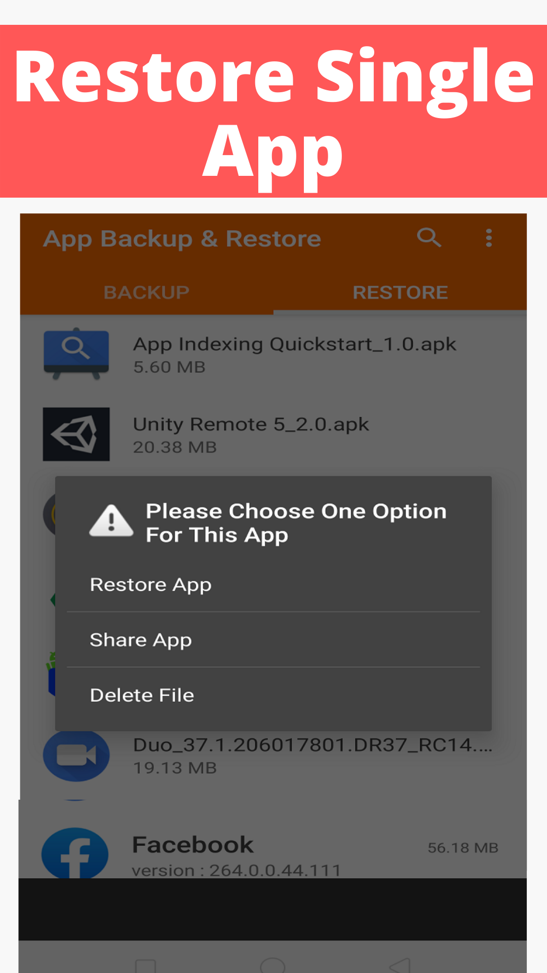 App Backup & for Android