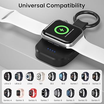 1200mAh Wireless Portable Watch Charger for Apple Watch (1 Pack)