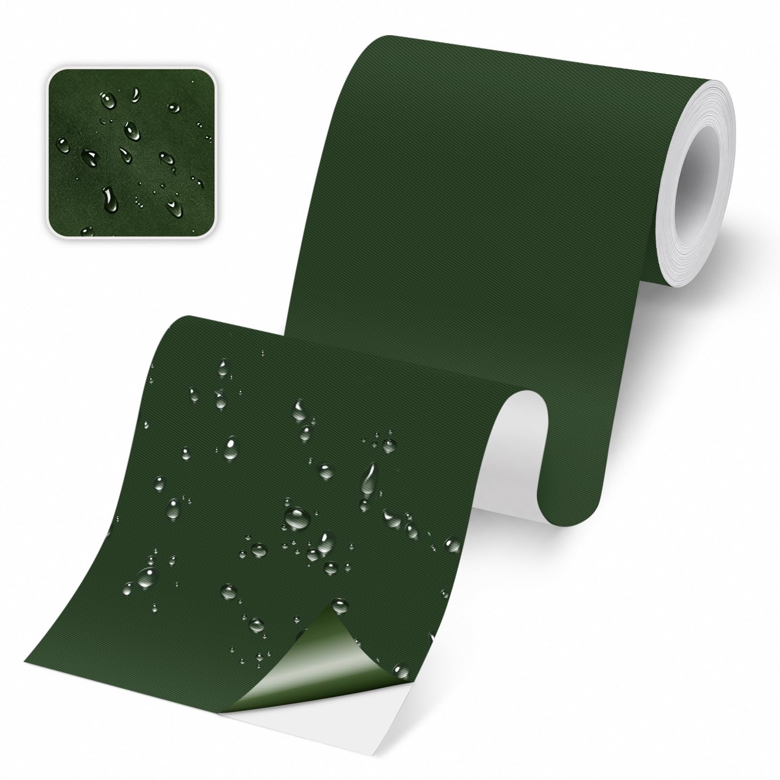 Skystuff Self-Adhesive Fabric Tent Repair Tape, Heavy Duty Waterproof Nylon Repair Patches for Tent, Clothes, Down Jacket, Sleeping Bag, Camping Outdoor Gear, Instant Strong Fix, 10x200cm, Army Green โ image 1