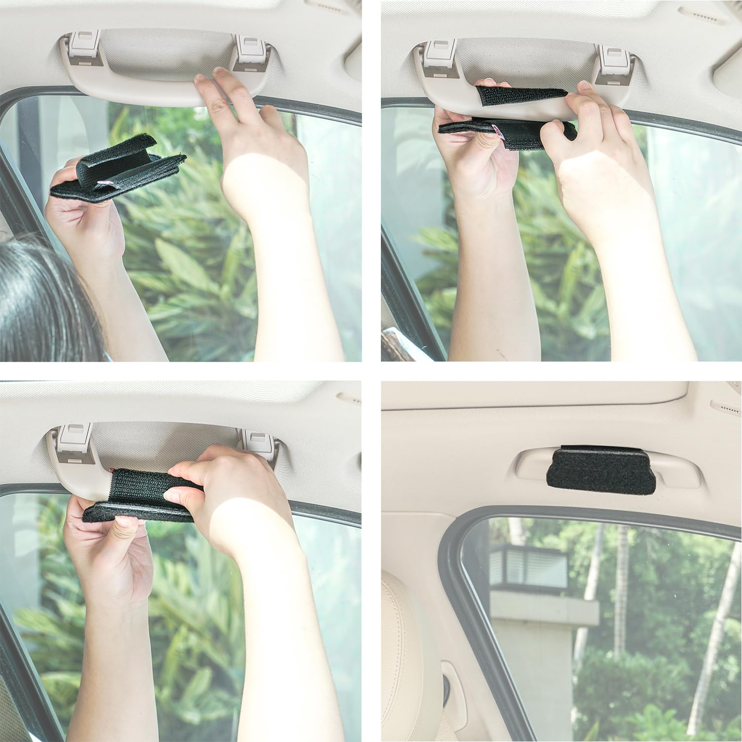 TFY Visera Solar para Ventana Lateral para manijas de Techo de Coche, Bloqueo Solar y Calor para Conductor o Pasajero, Reduce el deslumbramiento de la Ventana Lateral, fácil instalación y