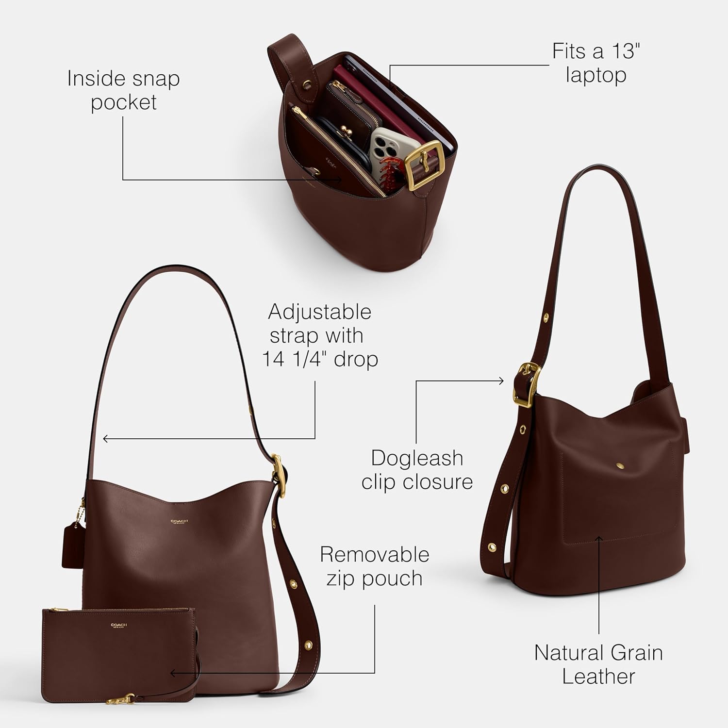 COACH Bleecker Bucket Bag