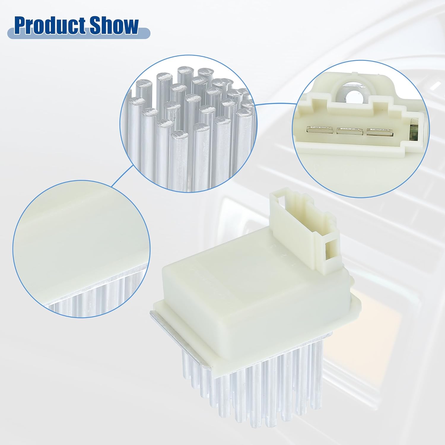 ACROPIX HVAC Blower Motor Resistor Heater Fit for Mini Cooper 2002-2008 for Volkswagen Jetta 1999-2005 NO. 64111499122/99657392300 - Pack of 1 White