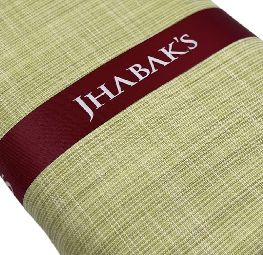 Image of JHABAK'S Unstitched Cotton Blend Solid Shirt & Trouser Fabric - 2.25 m Shirt Cloth - 1.20 m Pant Piece