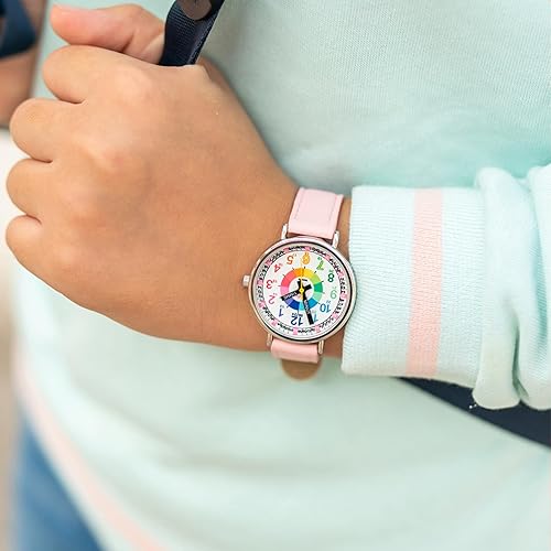 Miniatura 6 de Kiddus Educational Kids Watch for Children Boy and Girl. Analogue Time Teacher Wristwatch with Exercises. Japanese Quartz Movement. Easy to Read and