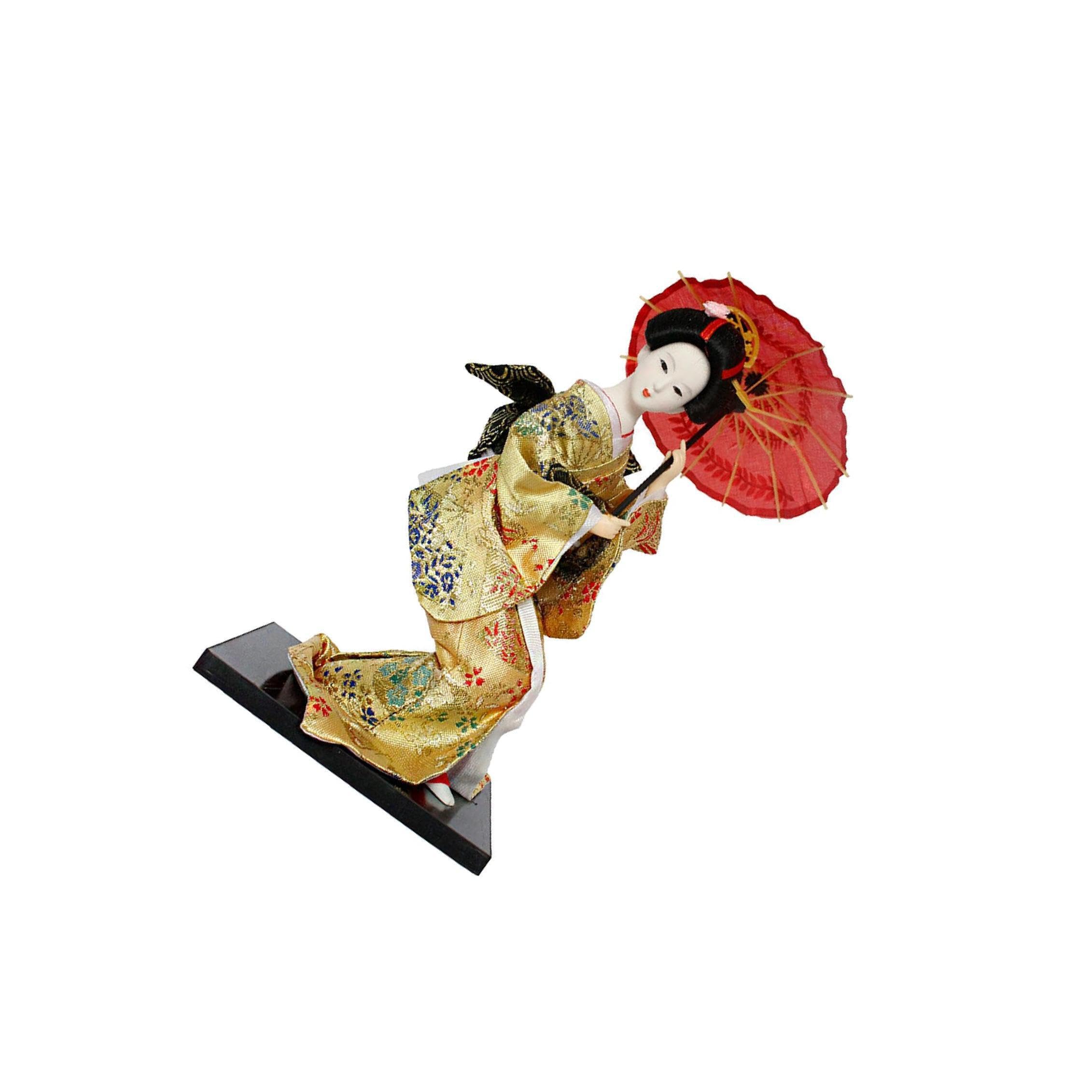 Figurina da collezione, decorazione da tavolo per ufficio e casa, bambole kimono giapponesi, bambola Kokeshi collezione 12 pollici con pregevole fattura, statuetta per bambole kimono, regalo