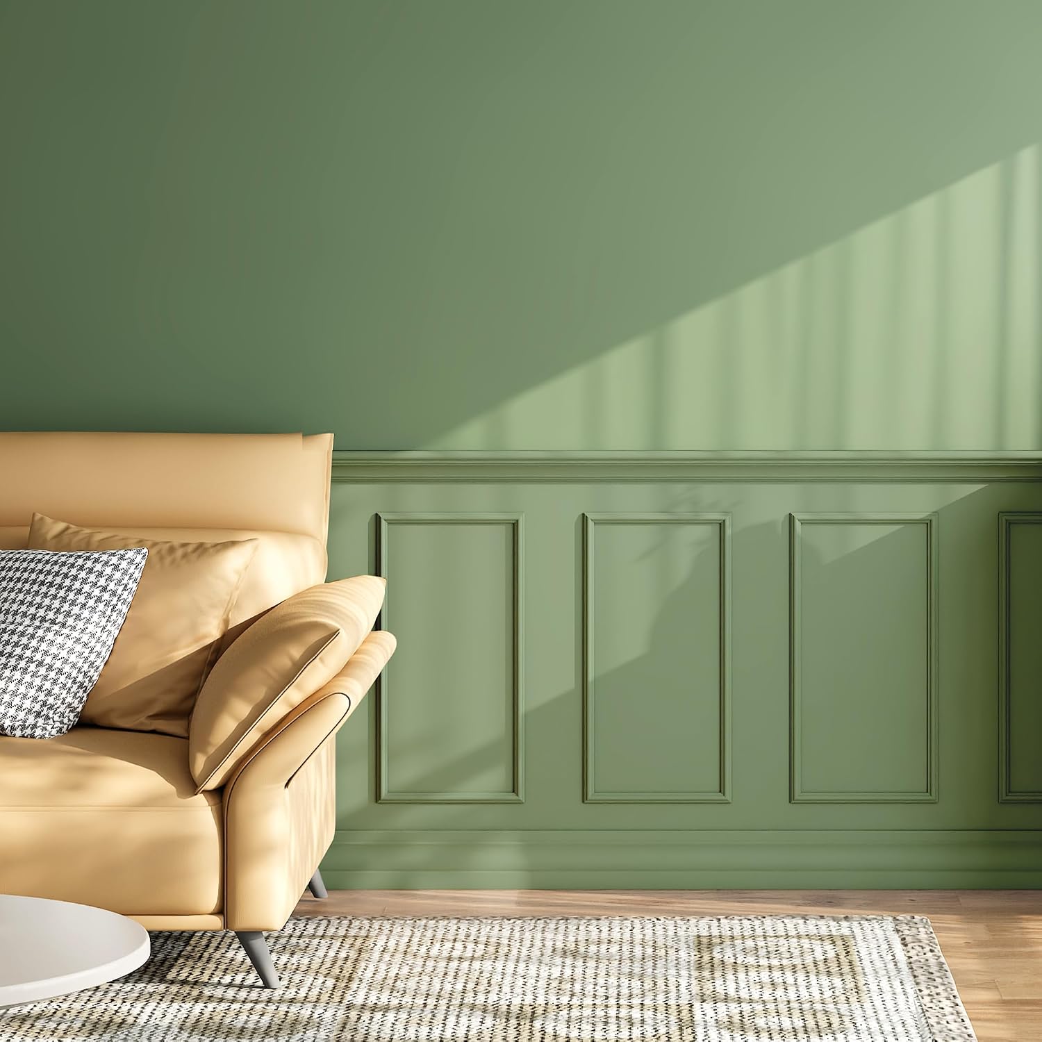 Peel and Stick Wall Molding Kit, INMOZATA 3 Sets 3D Pre-Cut Accent Molding Trim Wainscoting Panels for Interior Wall Decor Living Room Bedroom Entryway Plain Door (24" x 12")