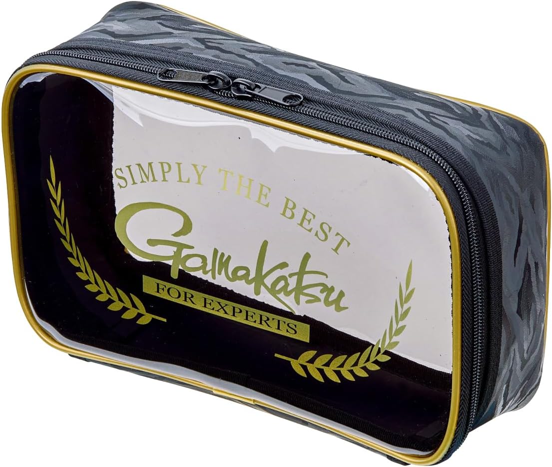 Gamakatsu GM2564 Reportation Pouch, Black, L (D6.7 x W10.6 x H3.1 inches (170 x 270 x 80 mm)