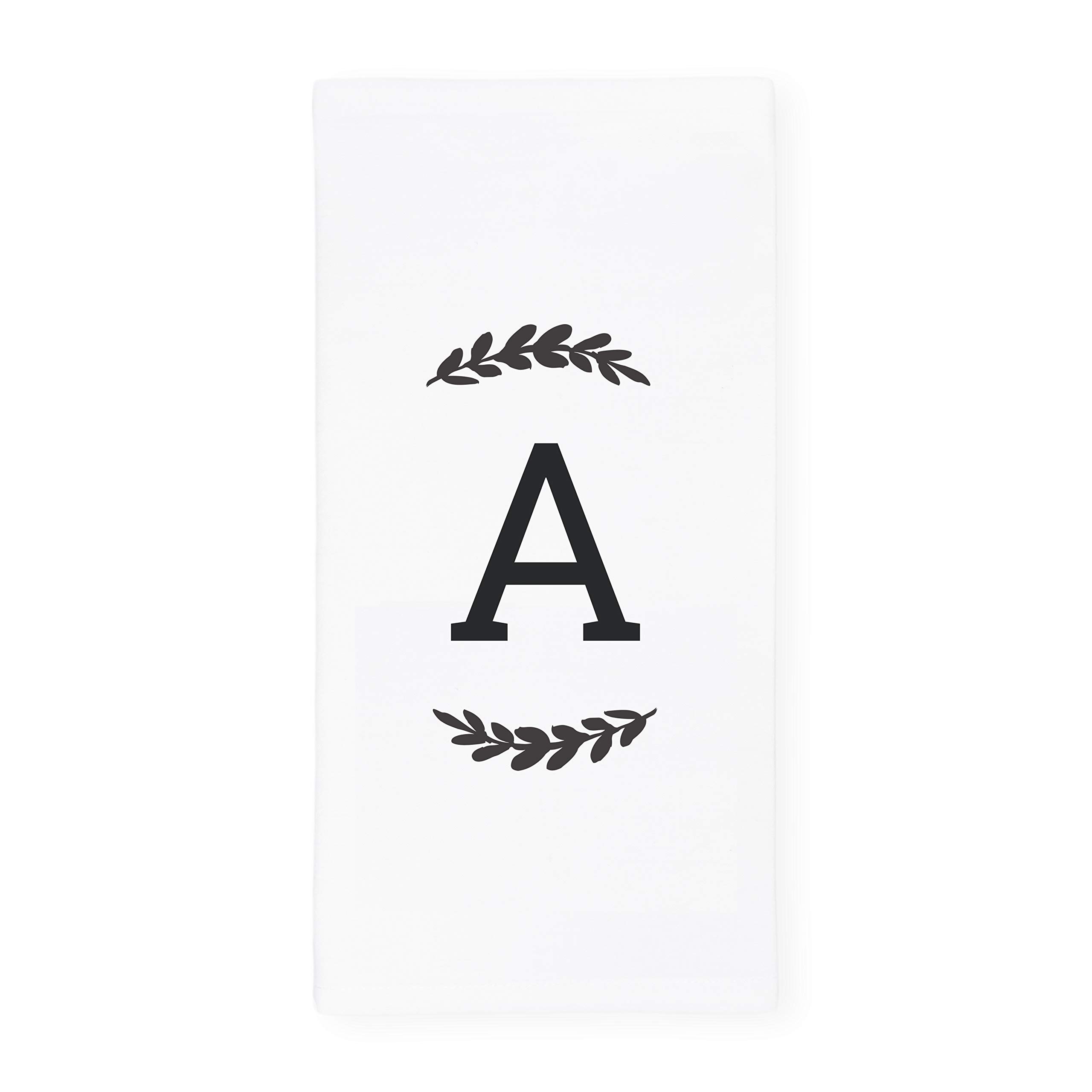 Personalized Single Monogram Initial A Soft Absorbent Kitchen Tea Towel, Flour Sack Towel, Dish Cloth