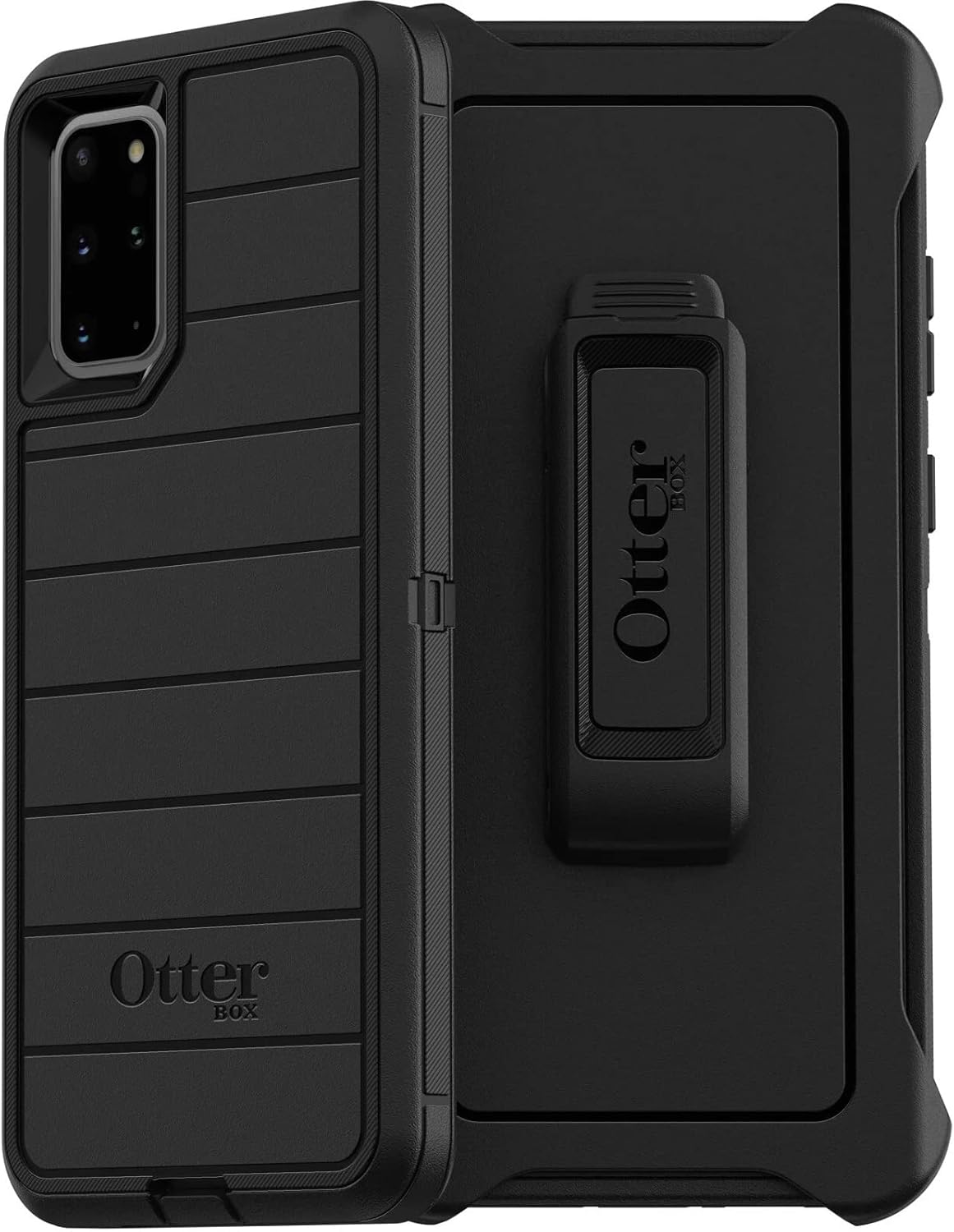 OtterBox Defender Series Case for Samsung Galaxy S20+ (Only) - Holster Clip Included - Microbial Defense Protection - Retail Packaging - Black