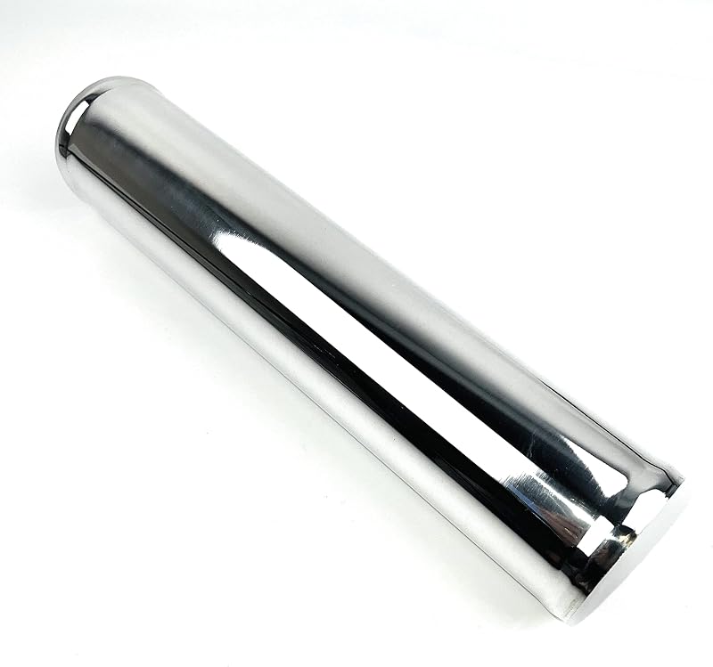 Tubo reto de alumínio polido TenKeAuto para admissão, intercooler e turbo – 30,48 cm x 6,35 cm