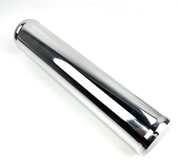 Universal 12" Length Pipe 2" Outside Diameter Aluminum Pipe Polished DIY Air Intake, Intercooler, Turbo 2" Straight