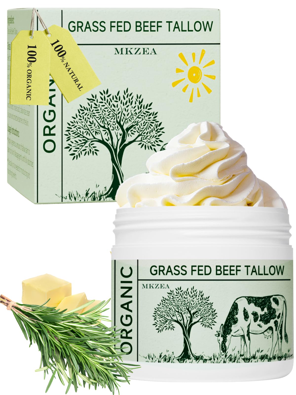 Mkzea Beef Tallow Face Moisturizer