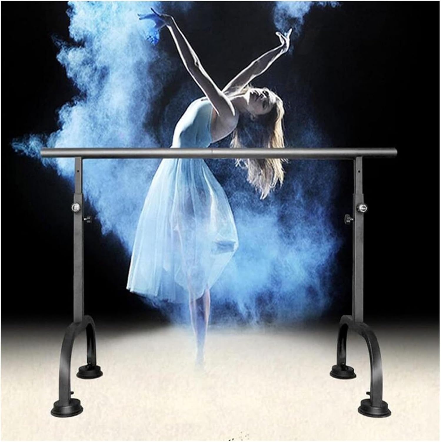Ballet Barre, Freestanding Portable Ballet Bar, Adjustable Heights 80-115cm Fitness Dance Bar for Stretch, Ballet & Workout Exercise Equipment